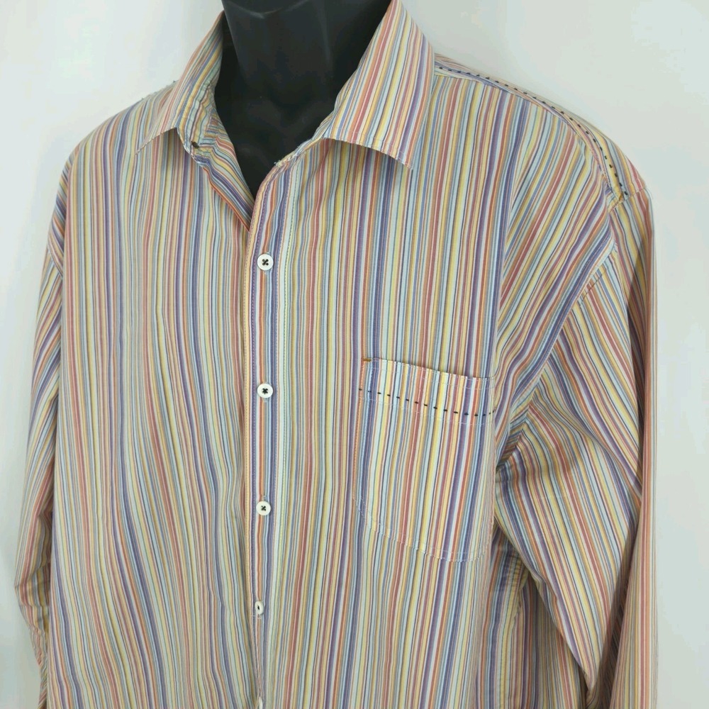 Nat Nast American Fit Luxury Shirt Mens Size XL 100% Cotton Travel Holiday